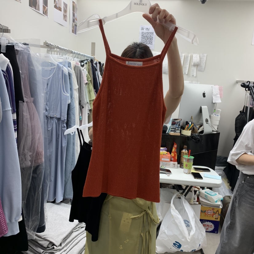 SOLD OUT韓國直郵㊣東大門實拍女裝新品熱賣時尚人氣吊帶背心SOLD OUT吊帶/背心圖色3