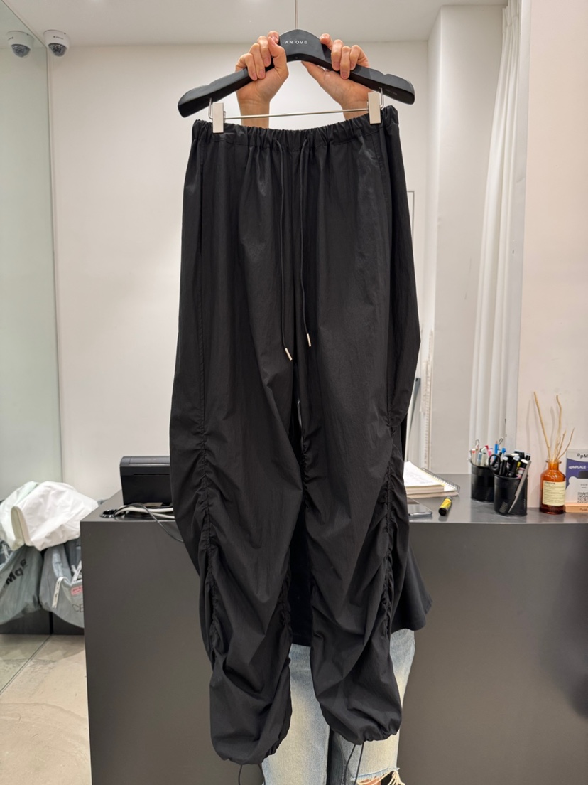 ANOVE韓國㊣直郵東大門代購女裝新品25春夏人氣休閑休閑褲褶皺ANOVE休閑褲圖色3