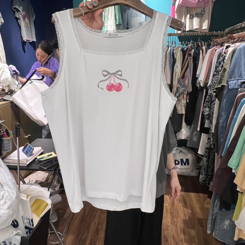 MERCI LINDA直郵韓國代購㊣女裝新品25春夏推薦人氣吊帶背心MERCI LINDA吊帶/背心圖色2