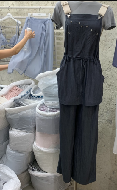 SOLD OUT韓國直郵㊣東大門實拍女裝新品人氣背帶褲不含內搭SOLD OUT背帶褲圖色2