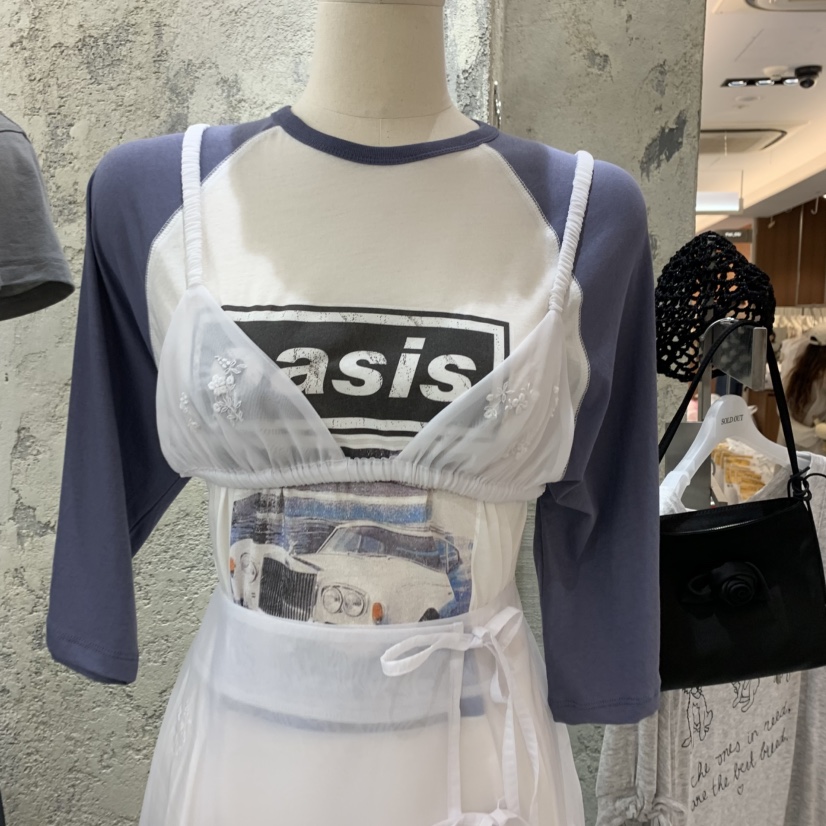 SOLD OUT韓國直郵㊣東大門實拍女裝新品時尚吊帶背心不含內搭刺繡SOLD OUT吊帶/背心圖色2