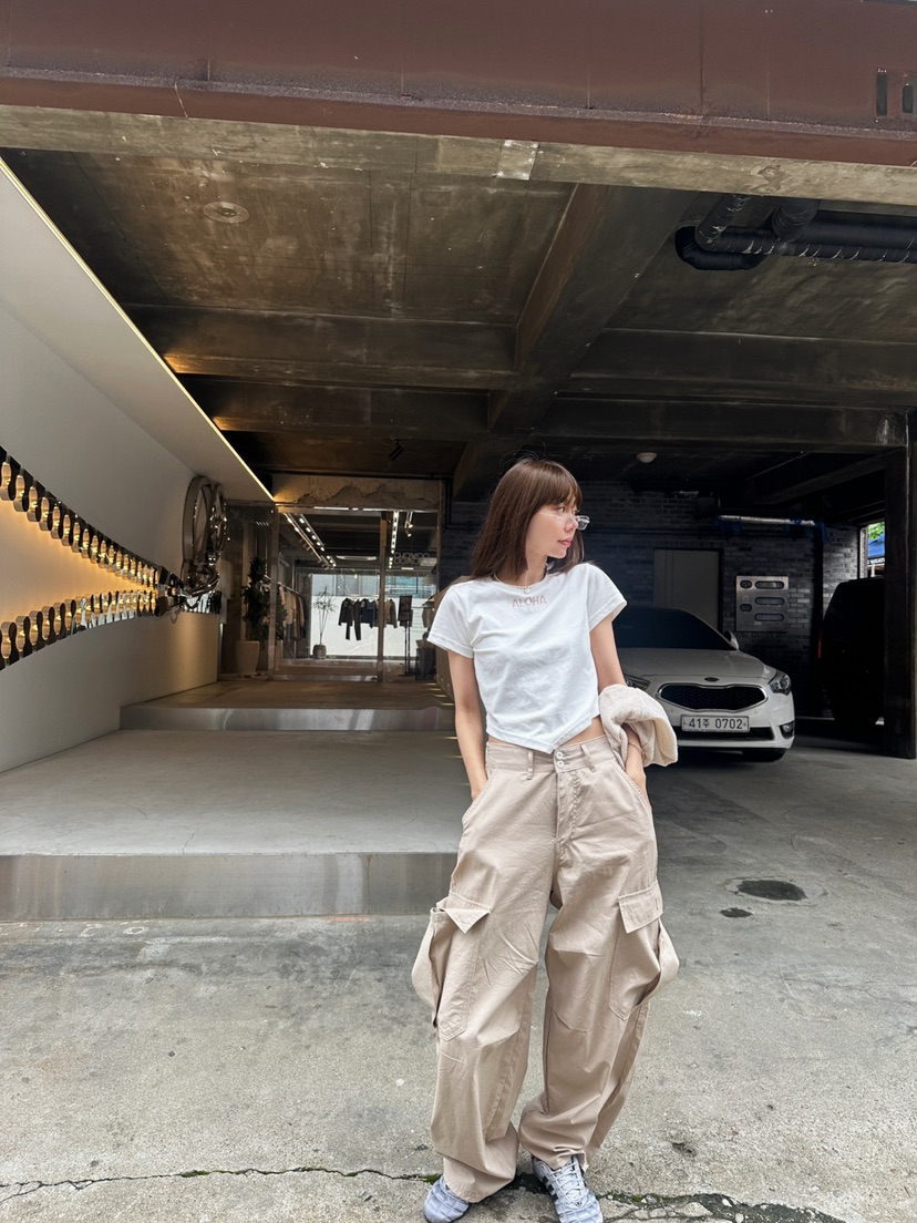 LUMIPLE直郵韓國代購㊣女裝新款熱賣推薦25春夏時尚人氣休閑褲LUMIPLE休閑褲