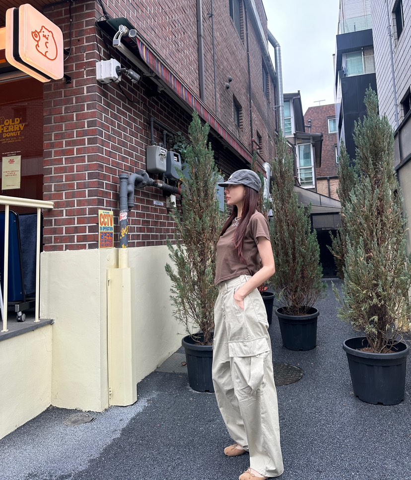LUMIPLE直郵韓國代購㊣女裝新款熱賣推薦25春夏時尚人氣休閑褲LUMIPLE休閑褲