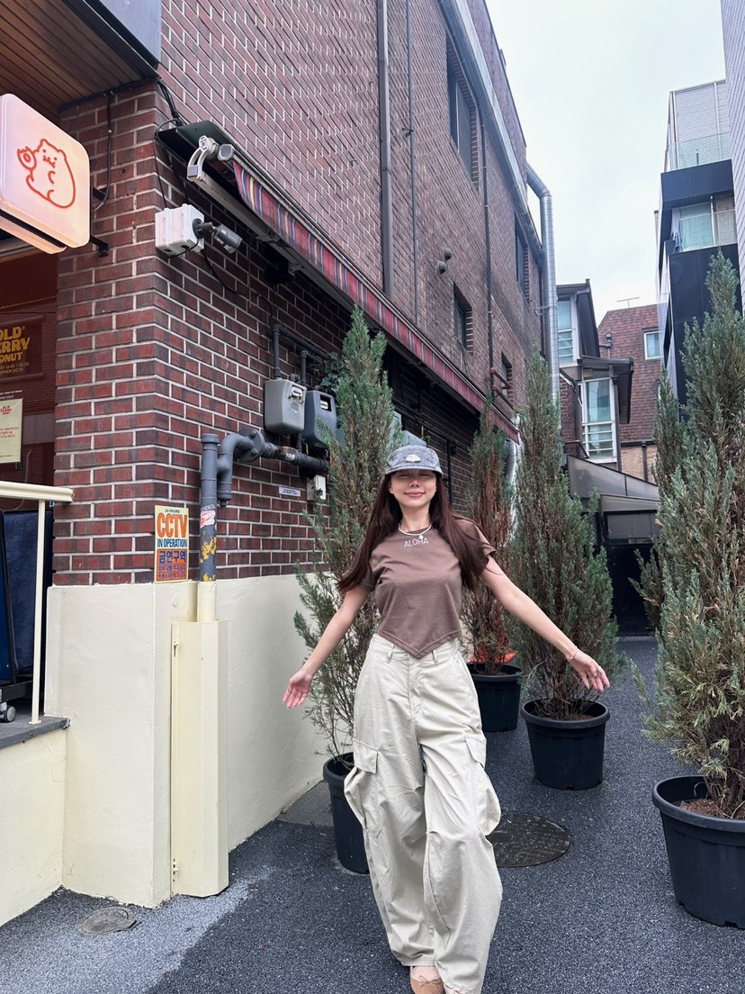 LUMIPLE直郵韓國代購㊣女裝新款熱賣推薦25春夏時尚人氣休閑褲LUMIPLE休閑褲