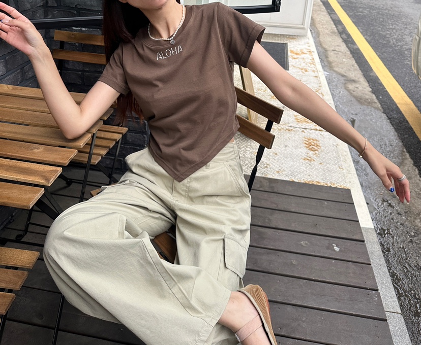 LUMIPLE直郵韓國代購㊣女裝新款熱賣推薦25春夏時尚人氣休閑褲LUMIPLE休閑褲