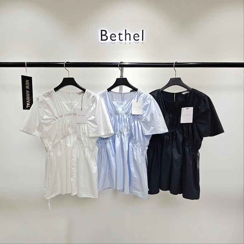 BETHEL直郵韓國代購㊣女裝新款休閑25春夏人氣時尚襯衫蕾絲衫BETHEL襯衫/蕾絲衫