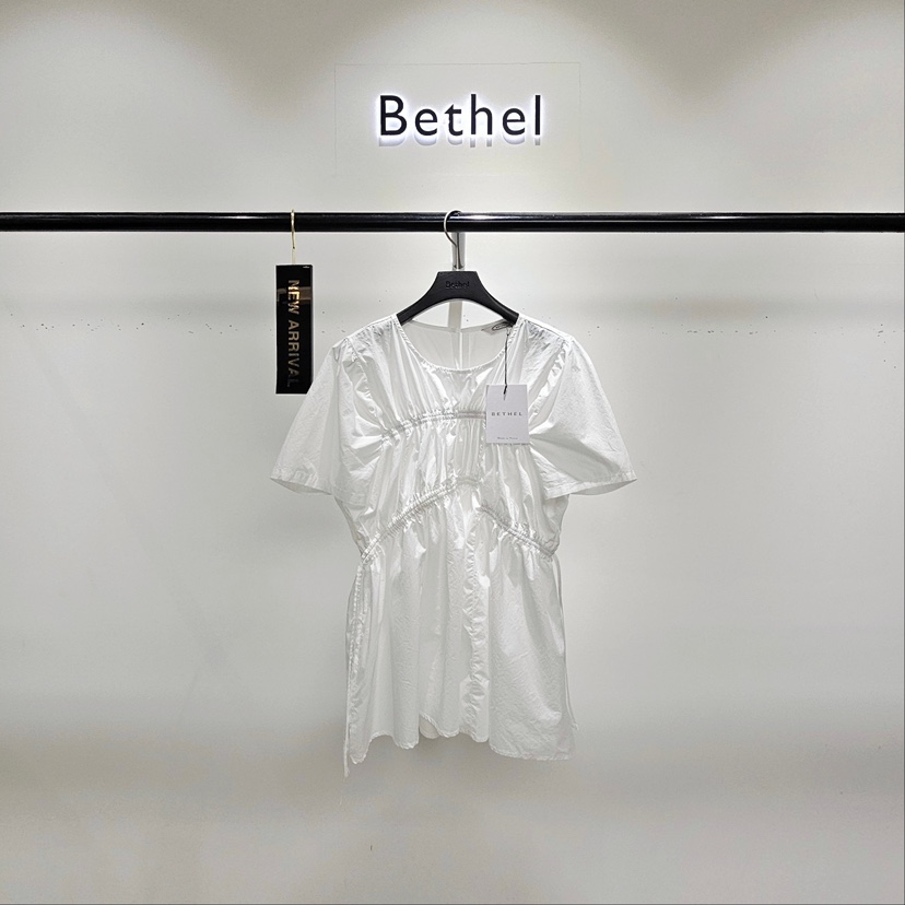 BETHEL直郵韓國代購㊣女裝新款休閑25春夏人氣時尚襯衫蕾絲衫BETHEL襯衫/蕾絲衫