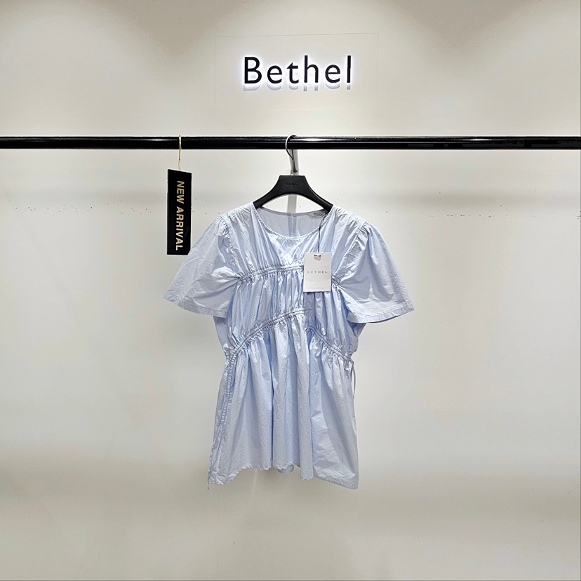 BETHEL直郵韓國代購㊣女裝新款休閑25春夏人氣時尚襯衫蕾絲衫BETHEL襯衫/蕾絲衫圖色2