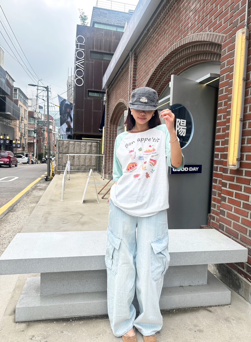 LUMIPLE韓國㊣直郵東大門代購女裝新款25春夏時尚休閑熱賣T恤LUMIPLET恤