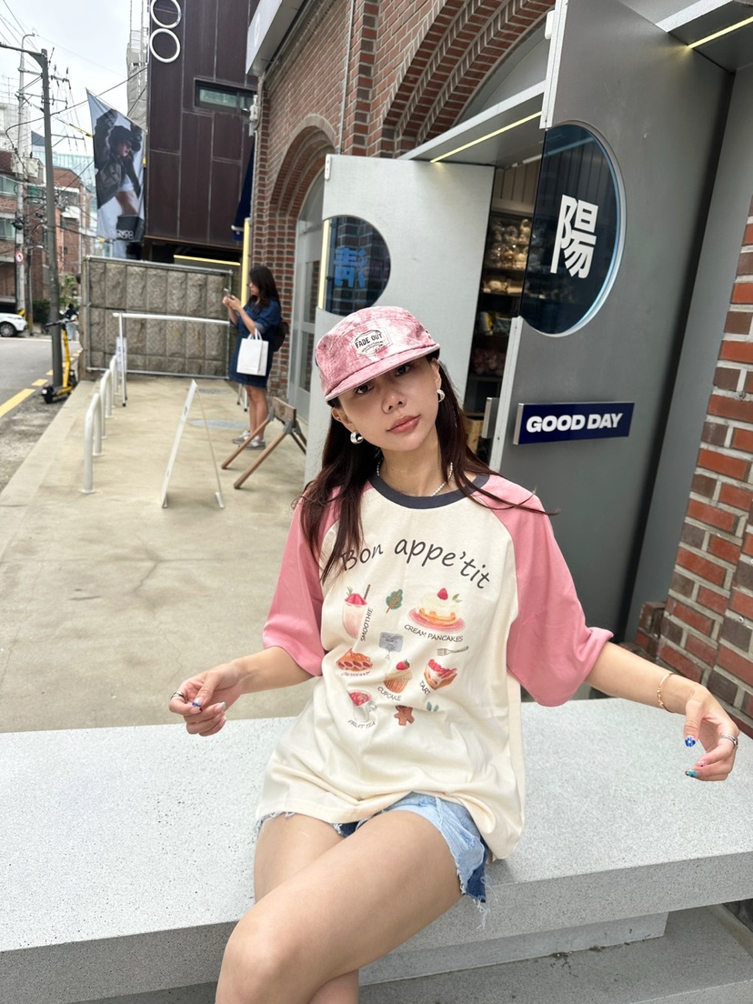LUMIPLE韓國㊣直郵東大門代購女裝新款25春夏時尚休閑熱賣T恤LUMIPLET恤