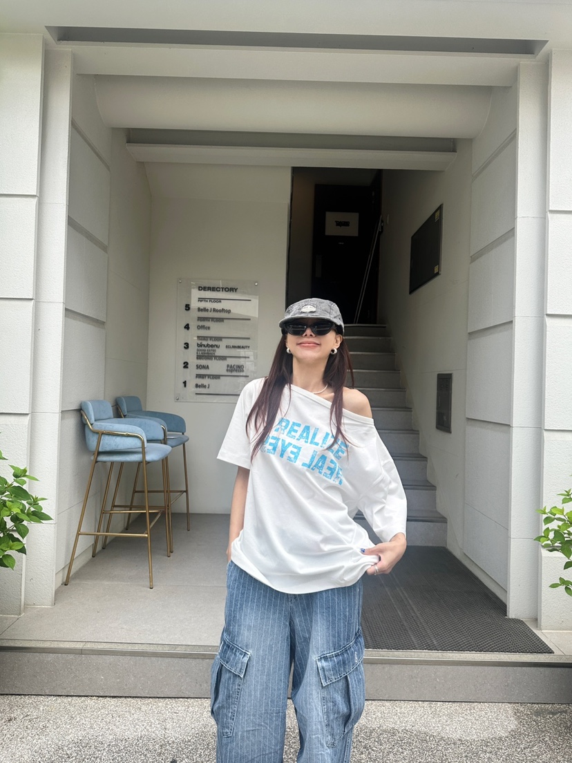 LUMIPLE韓國㊣直郵東大門代購女裝新品休閑25春夏熱賣推薦T恤LUMIPLET恤