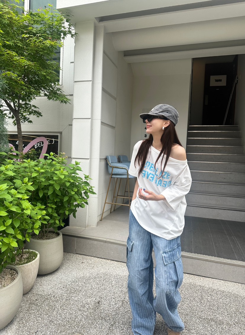 LUMIPLE韓國㊣直郵東大門代購女裝新品休閑25春夏熱賣推薦T恤LUMIPLET恤