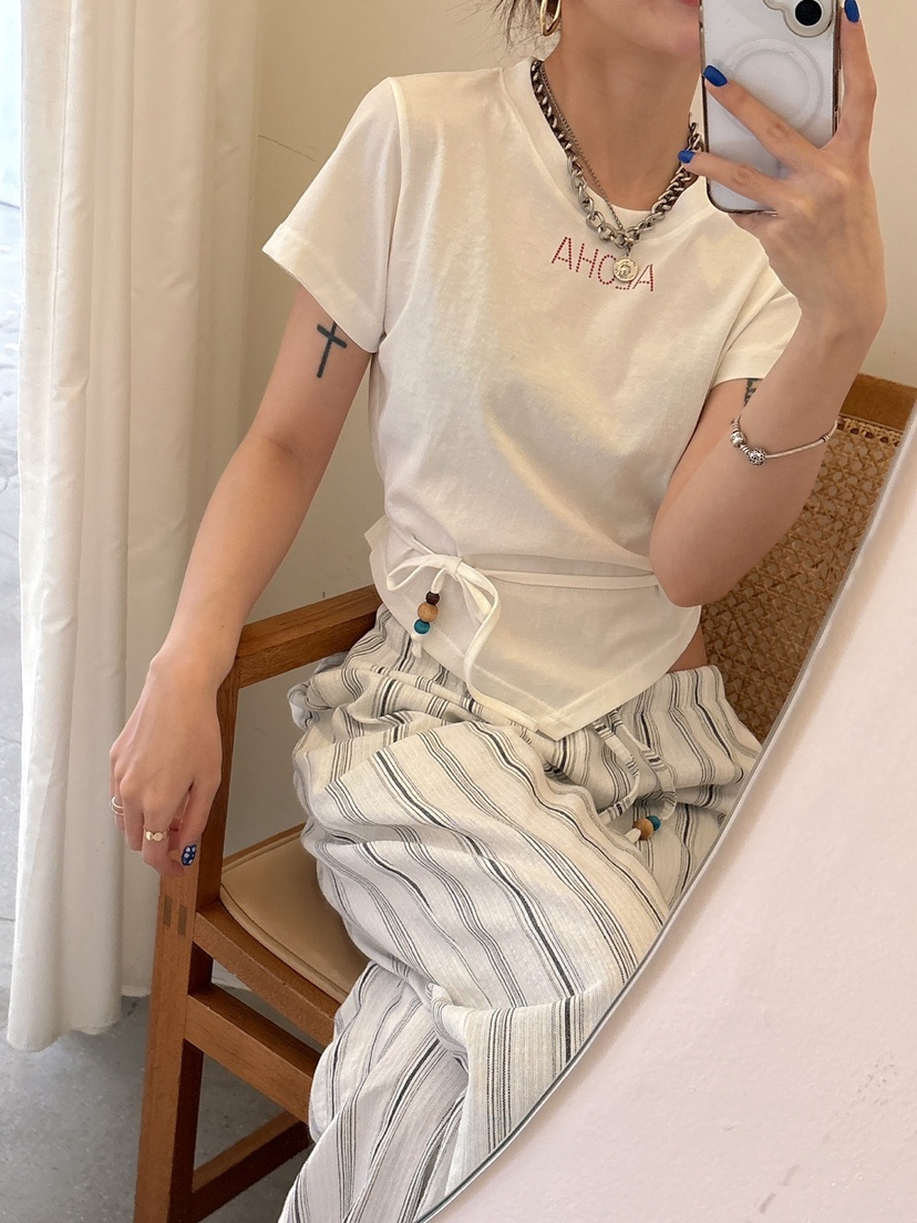 LUMIPLE韓國直郵㊣女裝新款人氣25春夏時尚推薦休閑褲亞麻布LUMIPLE休閑褲