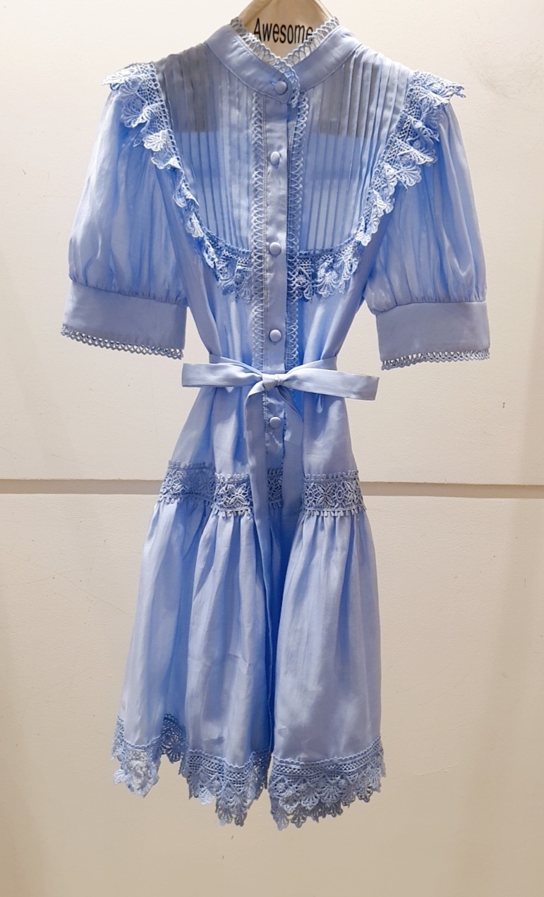 AWESOME-P韓國直郵㊣東大門實拍女裝新品人氣連衣裙含腰帶AWESOME-P連衣裙圖色2