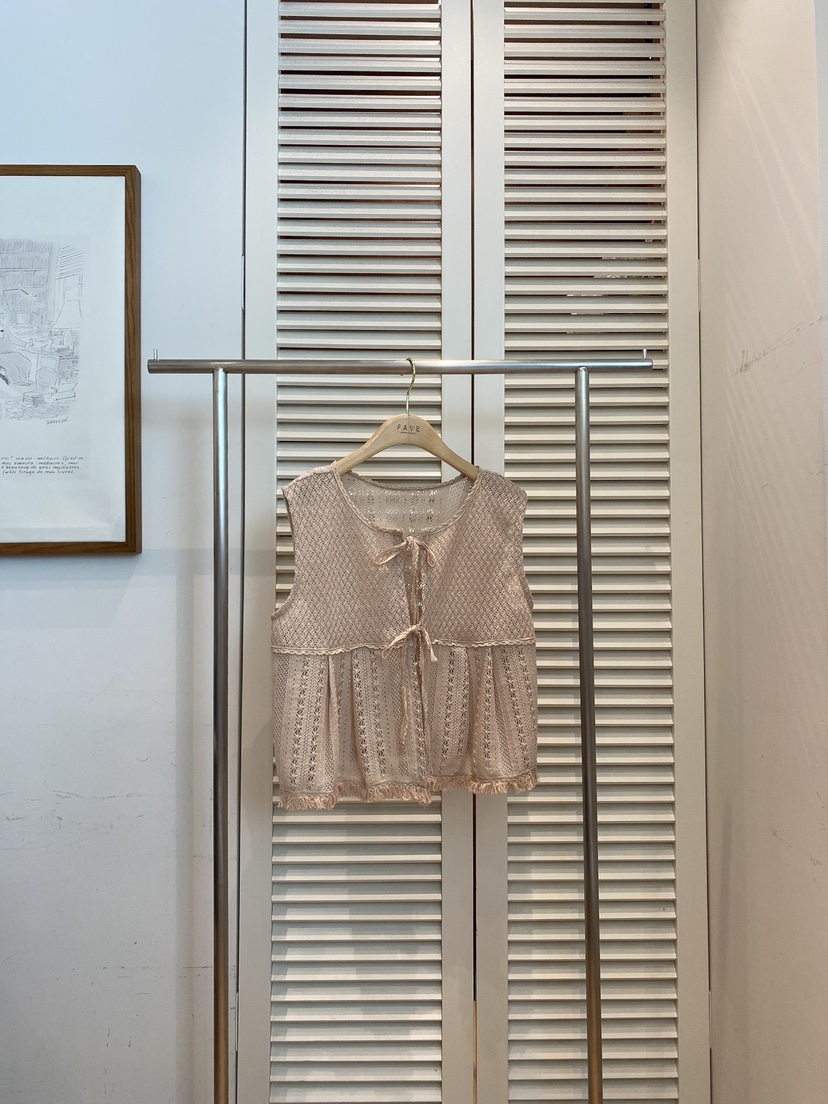 FAVE-L韓國㊣直郵東大門代購女裝新品25春夏熱賣人氣馬甲蕾絲FAVE-L馬甲圖色2