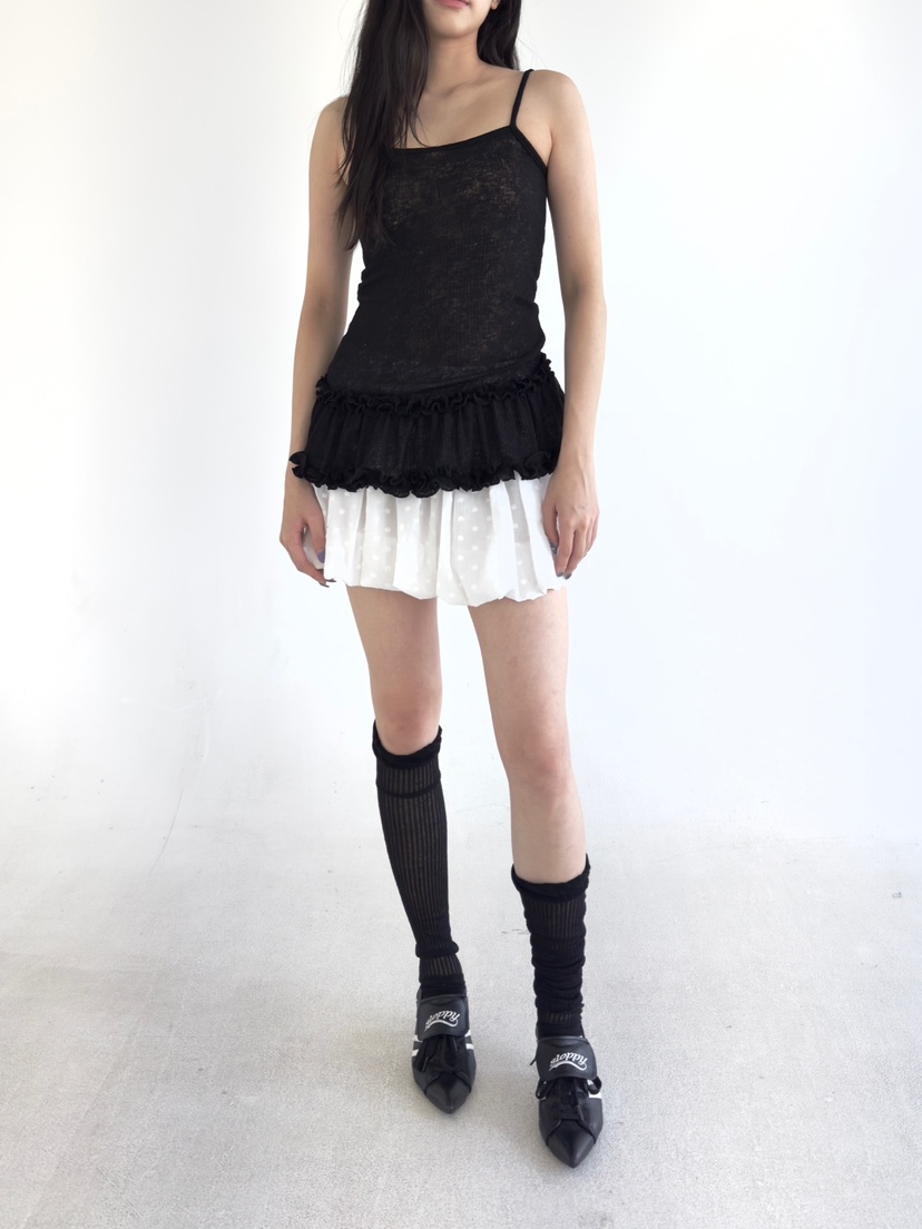 NOV7直郵韓國代購㊣女裝新款人氣休閑25春夏熱賣時尚吊帶背心the ebony eyes/NOV7吊帶/背心