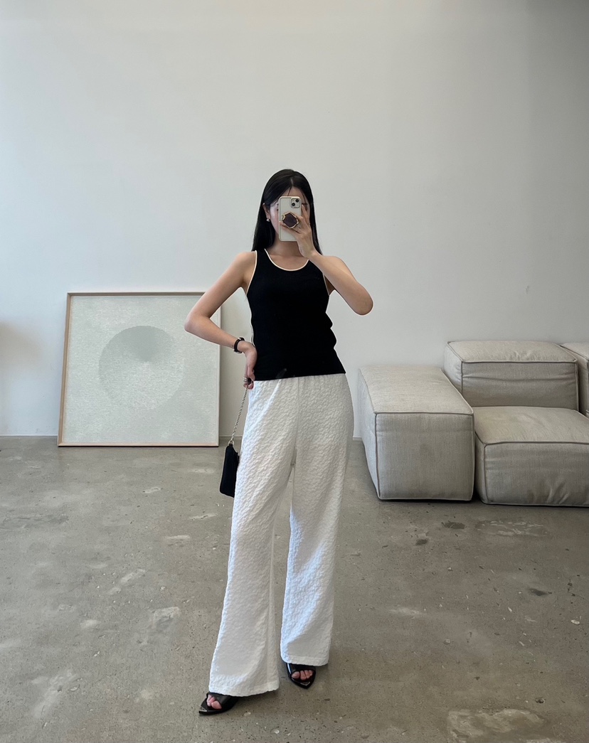 AMUSE SEOUL直郵韓國代購㊣女裝新款時尚25春夏休閑休閑褲AMUSE SEOUL休閑褲