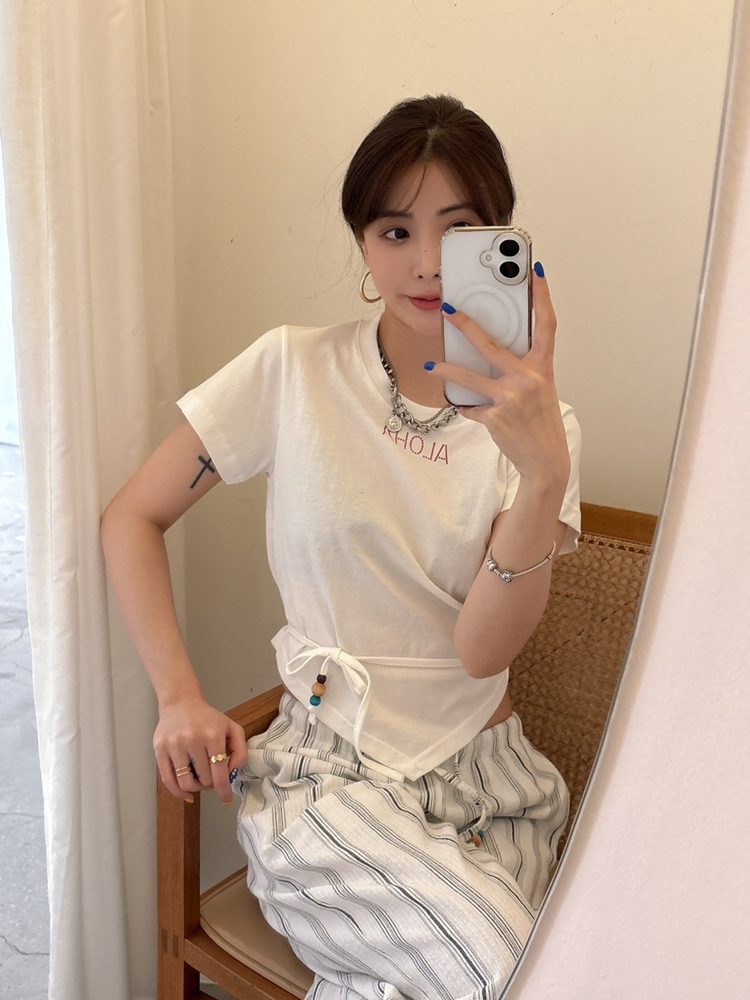LUMIPLE韓國直郵㊣女裝新款推薦人氣時尚熱賣25春夏休閑T恤LUMIPLET恤