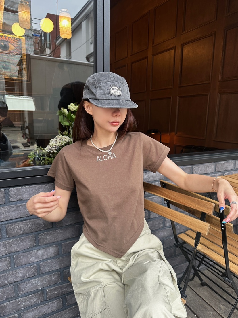 LUMIPLE韓國直郵㊣女裝新款推薦人氣時尚熱賣25春夏休閑T恤LUMIPLET恤