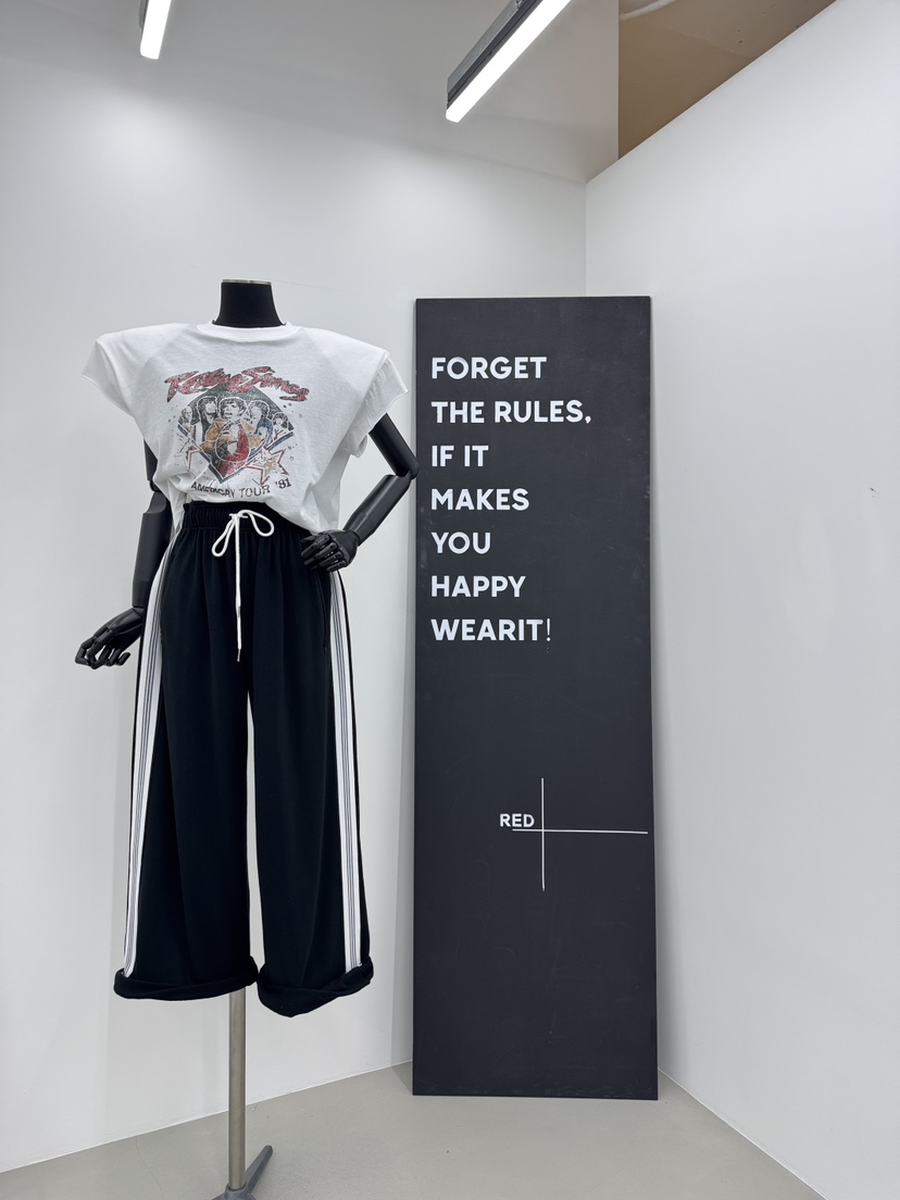RED-A韓國㊣直郵東大門代購女裝新品推薦休閑人氣時尚25春夏T恤RED-AT恤