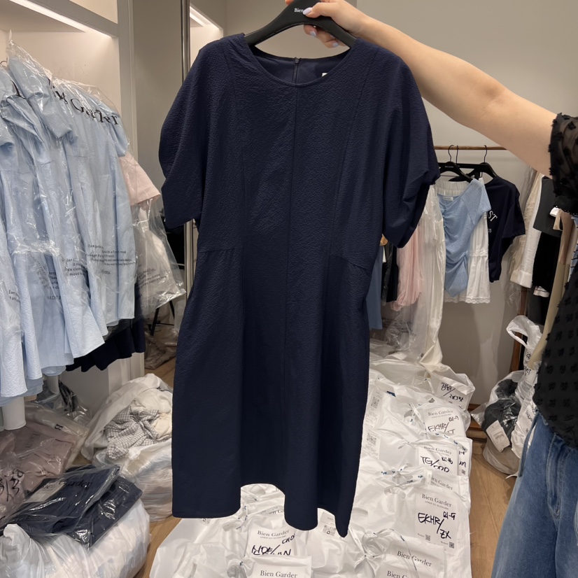 BIEN GARDER韓國㊣直郵東大門代購女裝新品休閑連衣裙透視BIEN GARDER連衣裙圖色2
