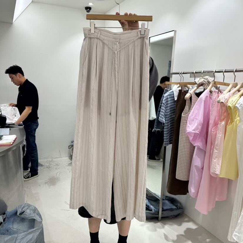 REPELLER直郵韓國代購㊣女裝新款人氣熱賣休閑休閑褲含腰繩REPELLER休閑褲圖色2