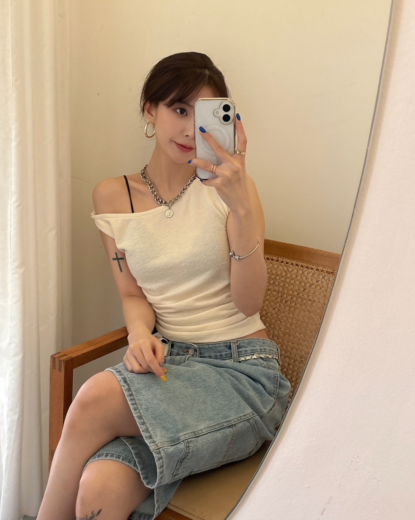 LUMIPLE韓國直郵㊣女裝新款休閑推薦25春夏熱賣人氣吊帶背心LUMIPLE吊帶/背心