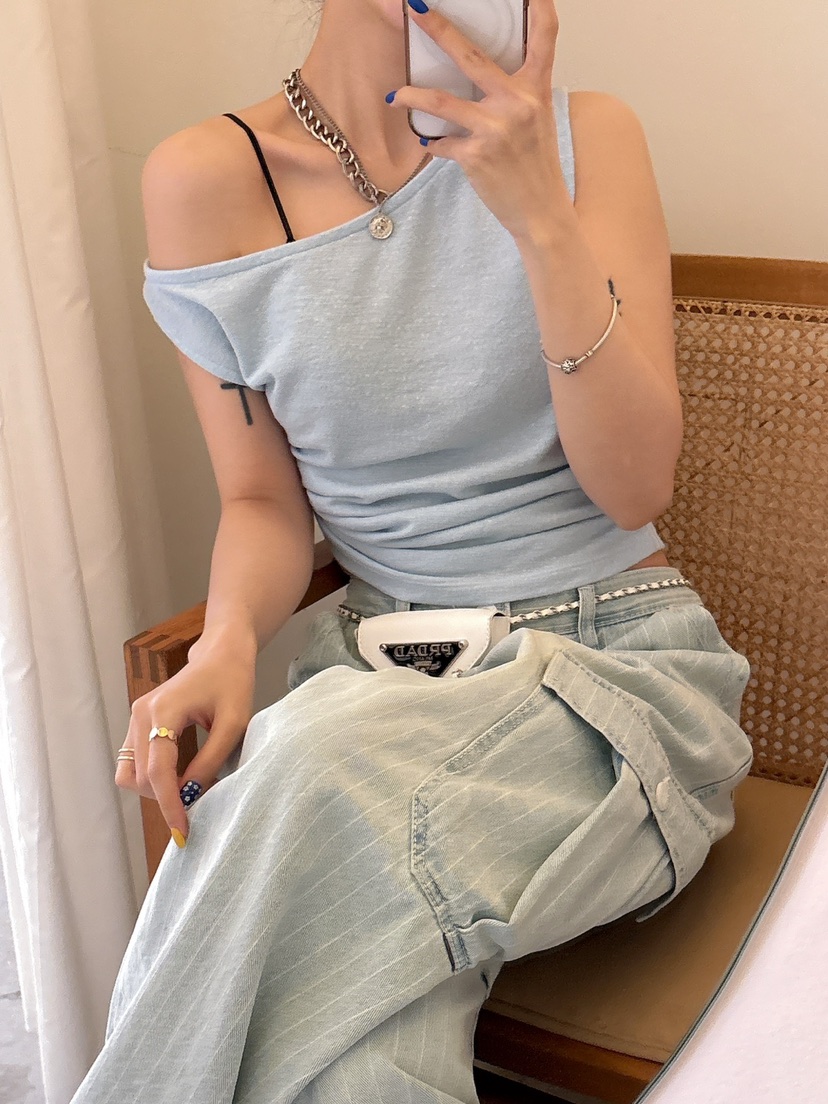 LUMIPLE韓國直郵㊣女裝新款休閑推薦25春夏熱賣人氣吊帶背心LUMIPLE吊帶/背心