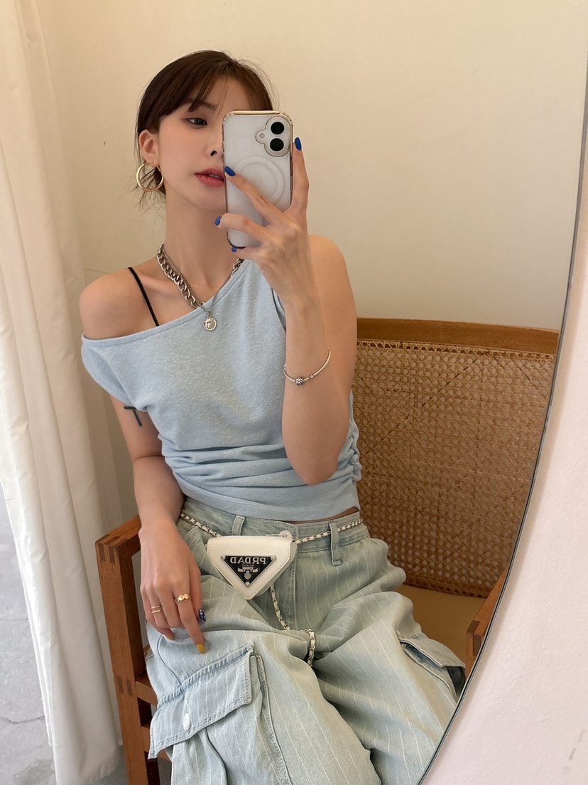 LUMIPLE韓國直郵㊣女裝新款休閑推薦25春夏熱賣人氣吊帶背心LUMIPLE吊帶/背心