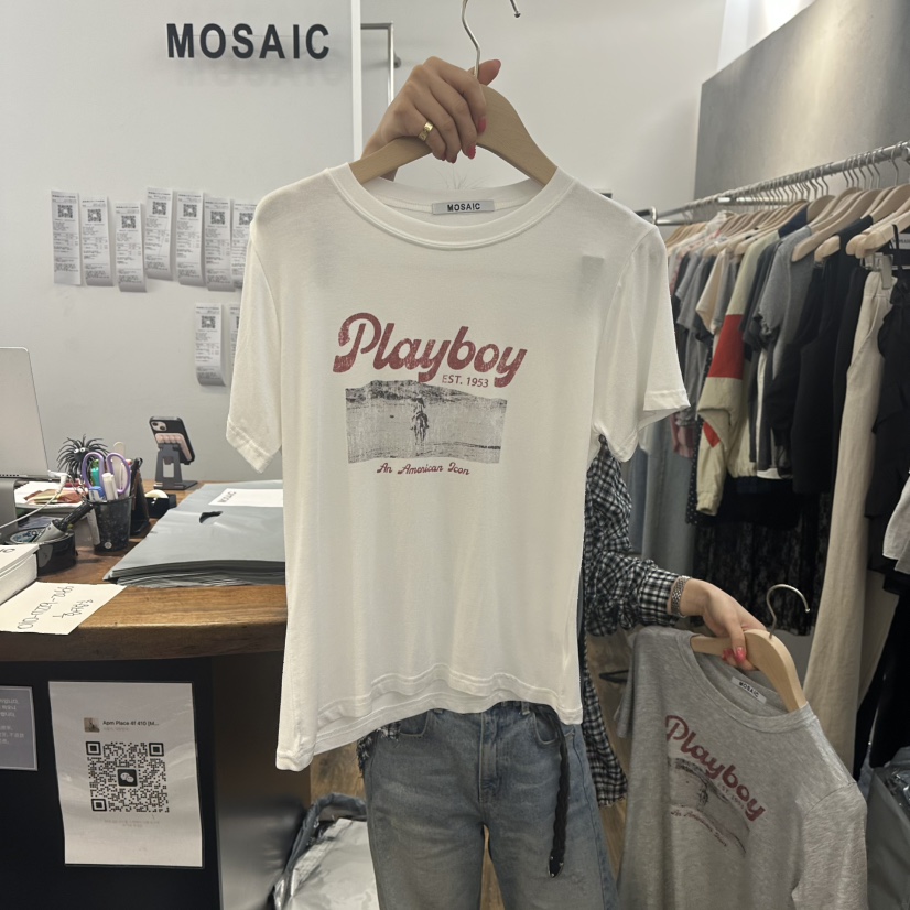 MOSAIC直郵韓國代購㊣女裝新款熱賣25春夏休閑人氣時尚推薦T恤MOSAICT恤