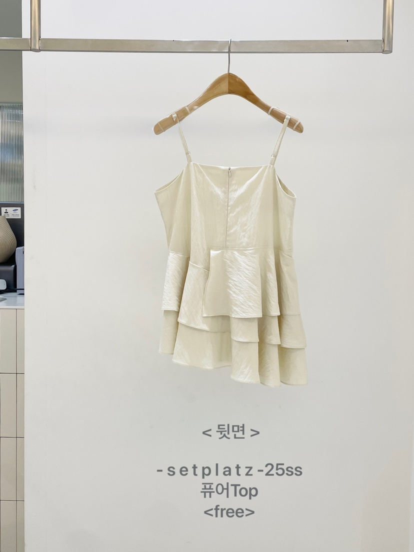 SETPLATZ韓國直郵㊣女裝新品休閑人氣時尚25春夏熱賣吊帶背心PLATZCLASSIC吊帶/背心