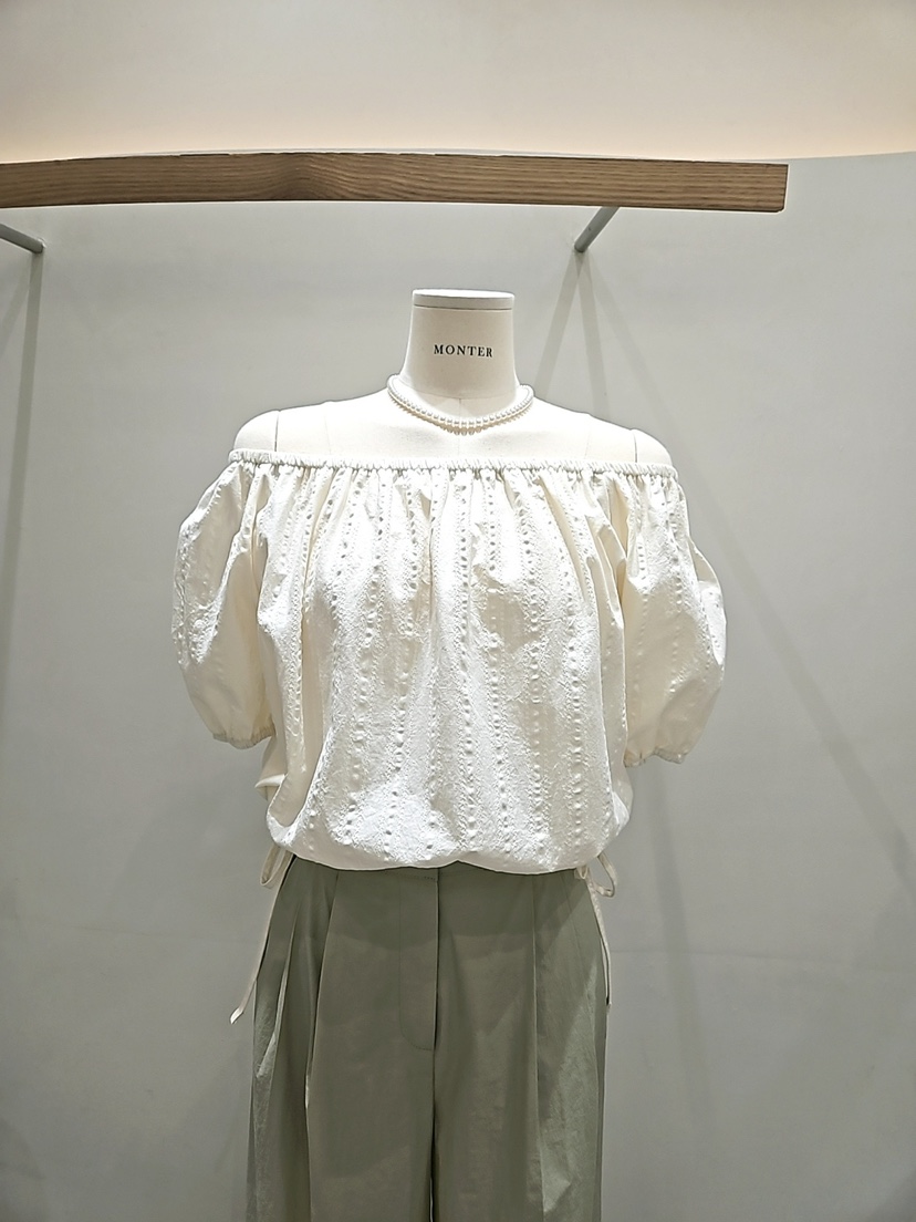 MONTER韓國㊣直郵東大門代購女裝新款熱賣25春夏襯衫蕾絲衫MONTER襯衫/蕾絲衫