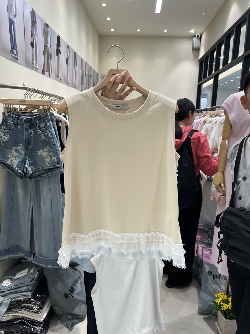 MARIE MARIE韓國直郵㊣女裝新款休閑25春夏推薦熱賣吊帶背心MARIE MARIE吊帶/背心圖色2