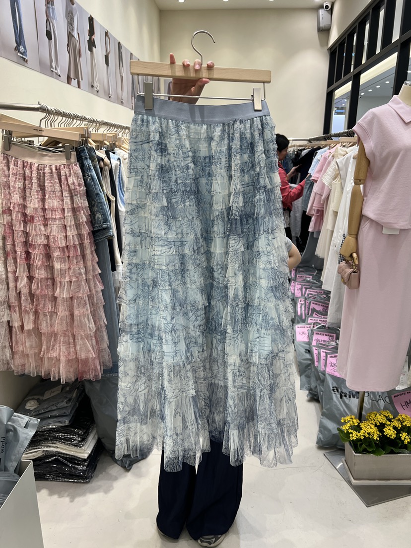 MARIE MARIE直郵韓國代購㊣女裝新品推薦休閑熱賣25春夏長裙MARIE MARIE長裙