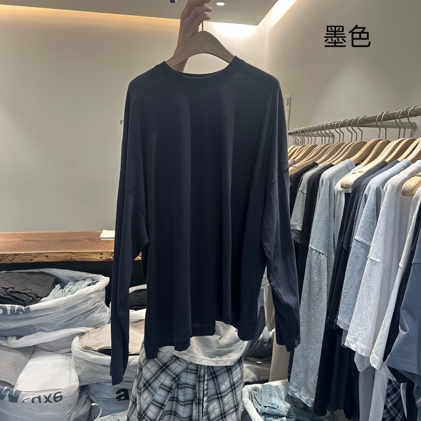 FRIC韓國直郵㊣東大門實拍女裝新品時尚人氣推薦長袖T恤棉質FRIC長袖T恤圖色3