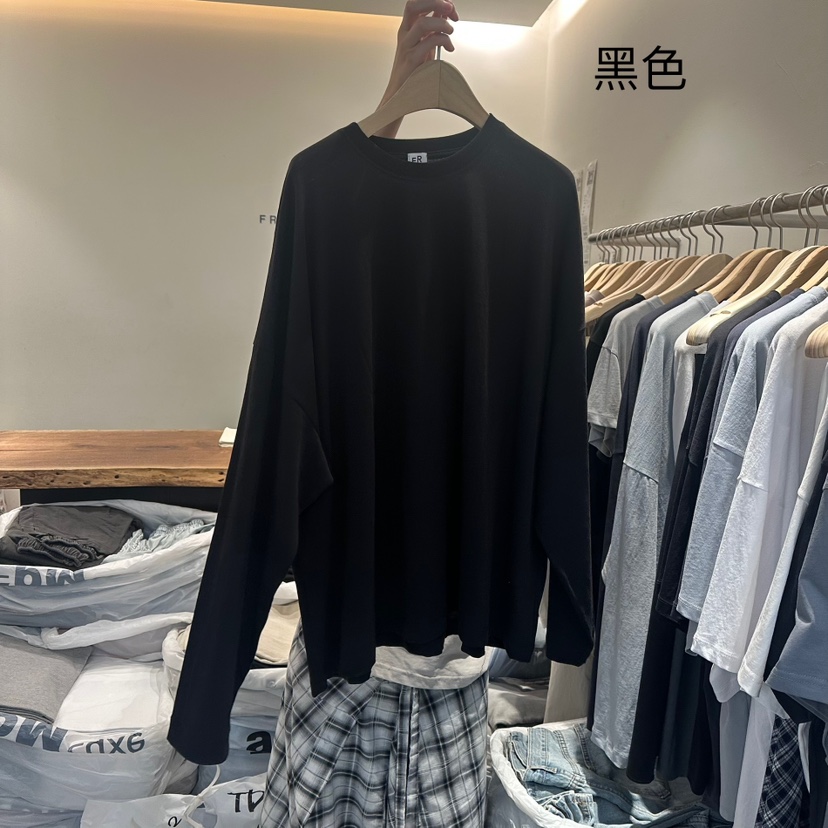 FRIC韓國直郵㊣東大門實拍女裝新品時尚人氣推薦長袖T恤棉質FRIC長袖T恤圖色4