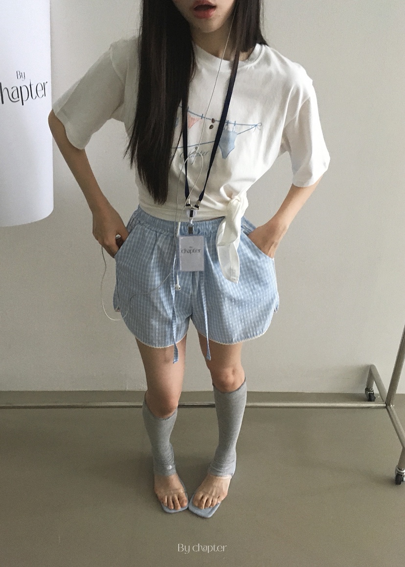 BY CHAPTER韓國直郵㊣東大門實拍女裝新款休閑熱賣人氣T恤ChapterT恤