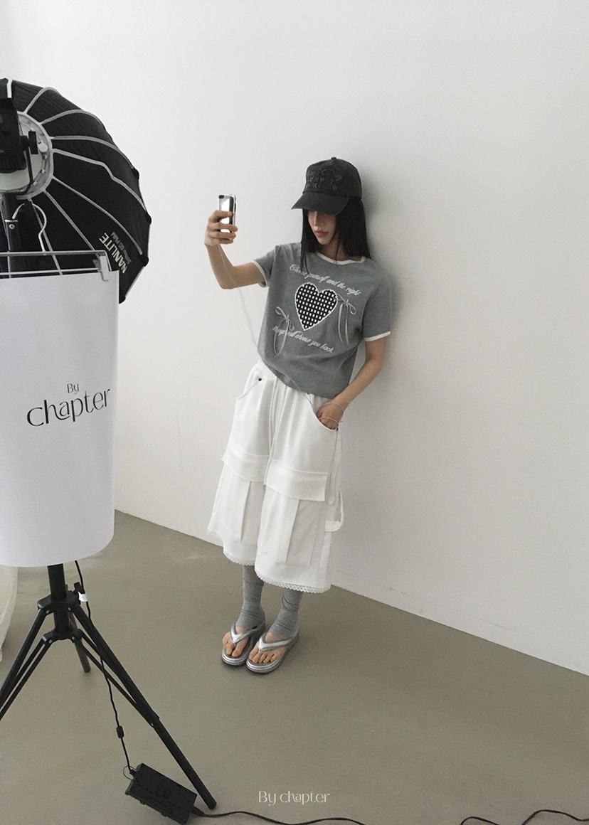 BY CHAPTER韓國直郵㊣東大門實拍女裝新款熱賣25春夏休閑短褲Chapter短褲