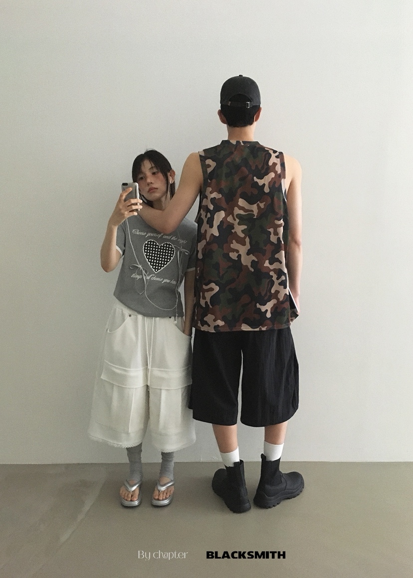BY CHAPTER韓國直郵㊣東大門實拍女裝新款熱賣25春夏休閑短褲Chapter短褲