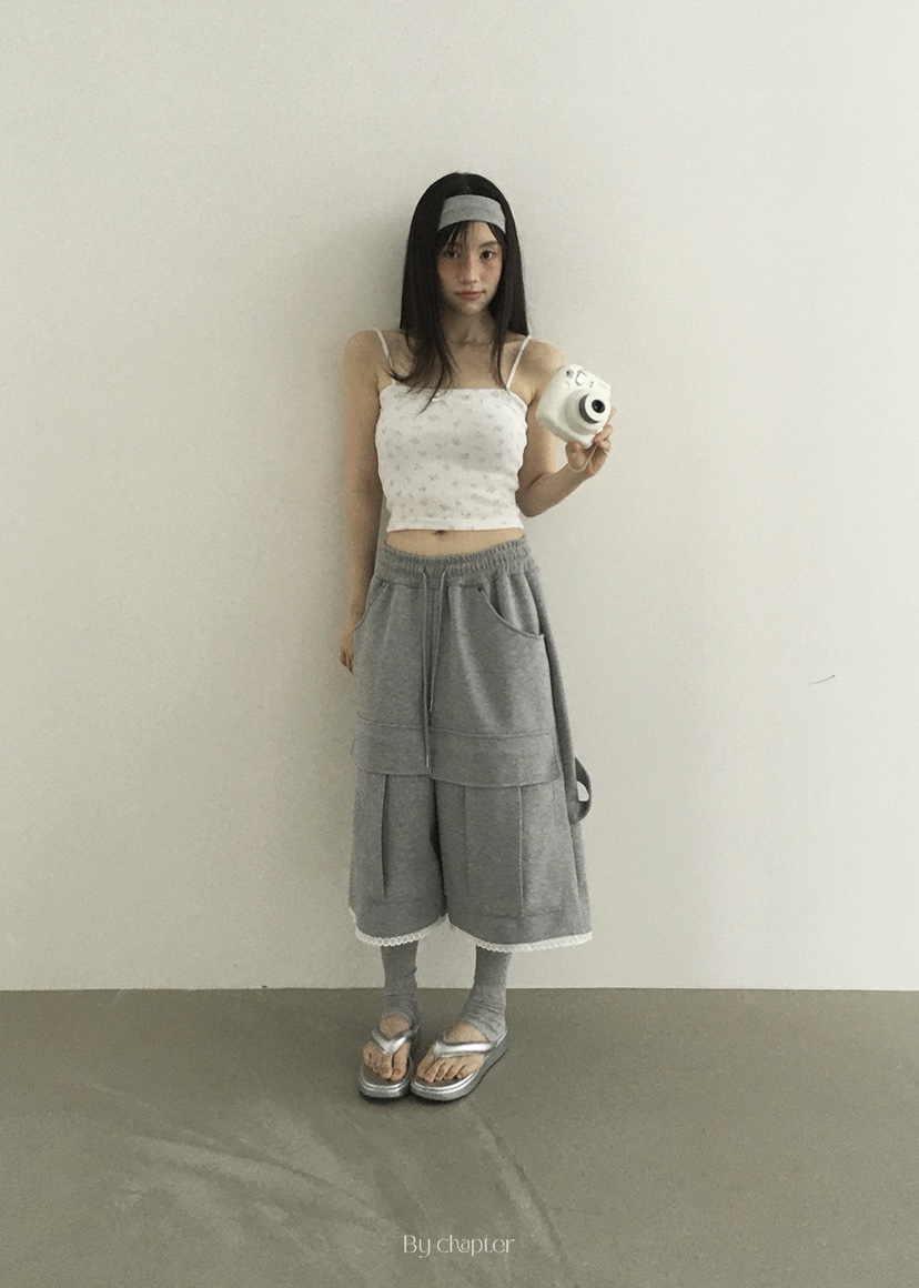 BY CHAPTER韓國直郵㊣東大門實拍女裝新款熱賣25春夏休閑短褲Chapter短褲