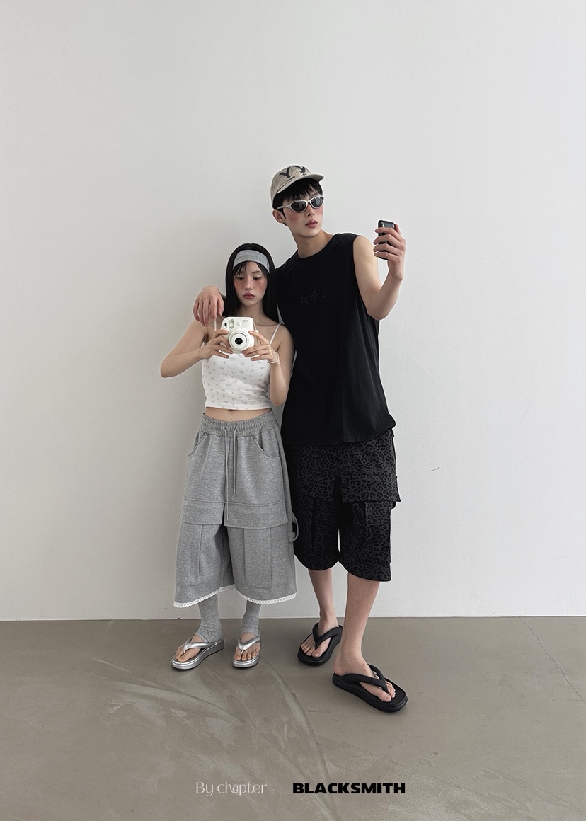 BY CHAPTER韓國直郵㊣東大門實拍女裝新款熱賣25春夏休閑短褲Chapter短褲