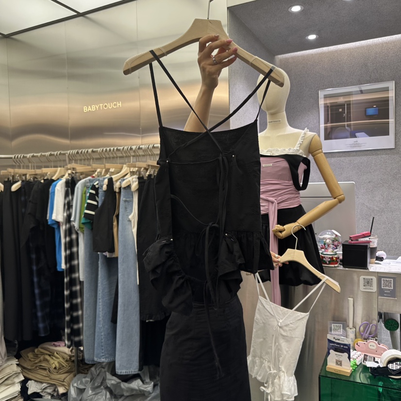 BABYTOUCH直郵韓國代購㊣女裝新款25春夏推薦人氣吊帶背心刺繡BABYTOUCH吊帶/背心