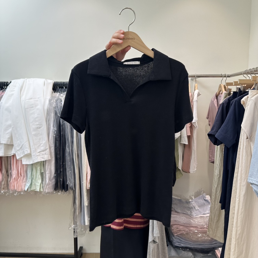 BLENDING-p韓國直郵㊣女裝新品時尚熱賣25春夏休閑推薦T恤BLENDINGT恤圖色3