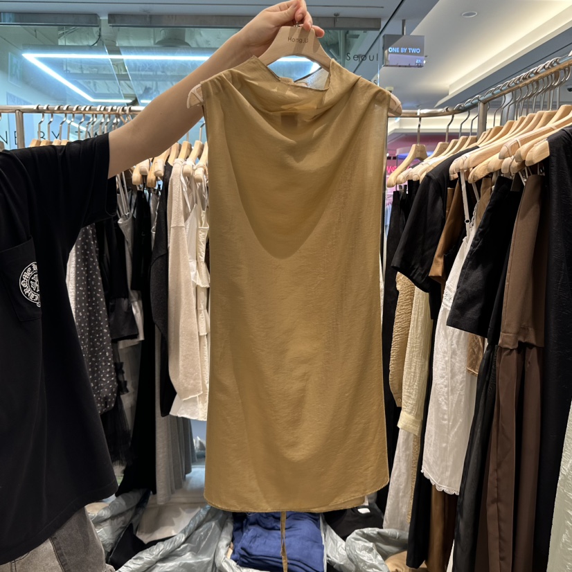 HONG.U韓國㊣直郵東大門代購女裝新款休閑25春夏熱賣吊帶背心HONG.U吊帶/背心圖色2