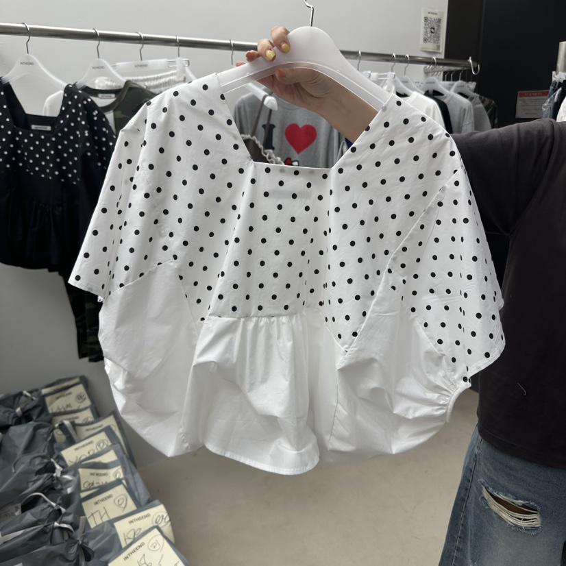 INTHEEND直郵韓國代購㊣女裝新款推薦熱賣人氣休閑襯衫蕾絲衫INTHEEND襯衫/蕾絲衫