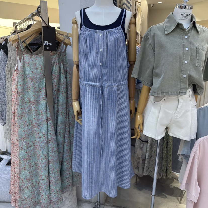 HIPTIQUE韓國直郵㊣女裝新品時尚25春夏休閑熱賣人氣連衣裙HIPTIQUE連衣裙