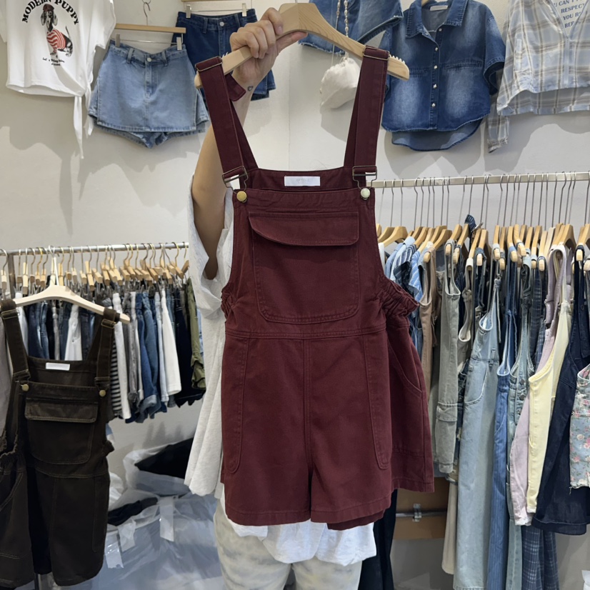 HIPTIQUE直郵韓國代購㊣女裝新款休閑人氣25春夏推薦背帶褲HIPTIQUE背帶褲