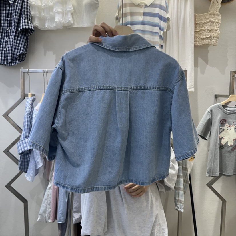 HIPTIQUE韓國直郵㊣東大門實拍女裝新品休閑25春夏襯衫蕾絲衫HIPTIQUE襯衫/蕾絲衫