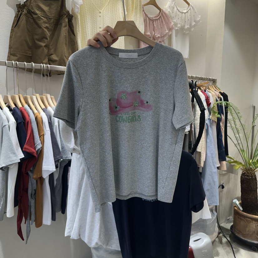 HIPTIQUE直郵韓國代購㊣女裝新品推薦25春夏時尚熱賣休閑T恤HIPTIQUET恤圖色2