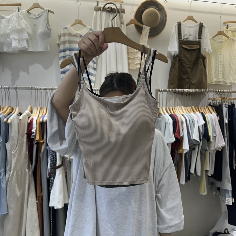 HIPTIQUE韓國直郵㊣東大門實拍女裝新品25春夏熱賣吊帶背心HIPTIQUE吊帶/背心圖色2